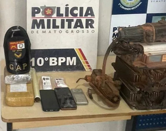 Polícia Militar prende homem e recupera módulos de caminhões furtados avaliados em R$ 150 mil