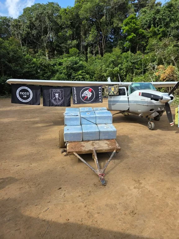 Policiais de Mato Grosso integram operação e ajudam a apreender 500 quilos de cocaína na Amazônia