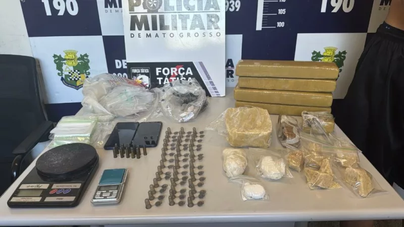 Força Tática detém dois faccionados por tráfico de drogas em Sorriso