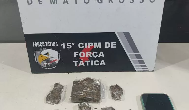 Força Tática apreende adolescente com porções de maconha em Várzea Grande