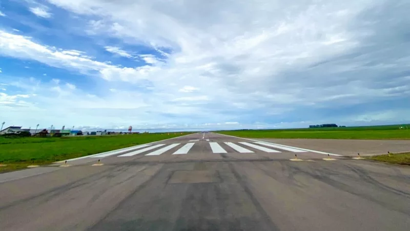 Pista de pouso e decolagem é ampliada no aeroporto de Sinop
