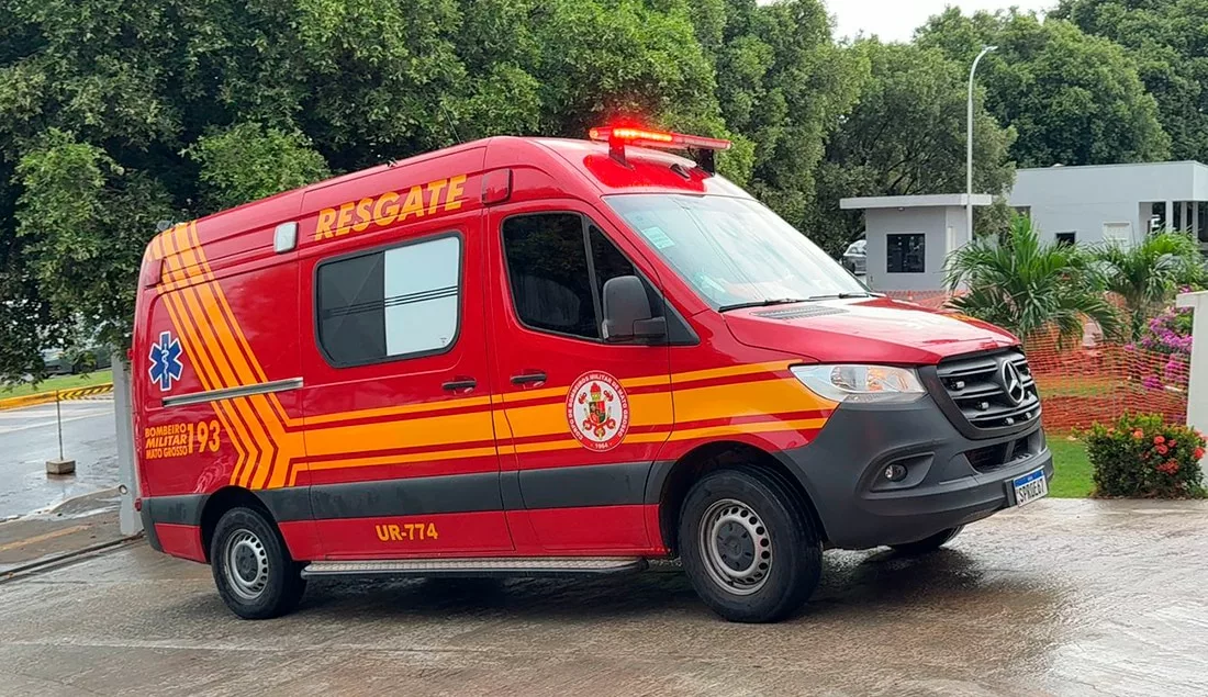 Bebê engasga com leite materno, tem princípio de parada cardíaca e é salvo por Bombeiros em Mato Grosso
