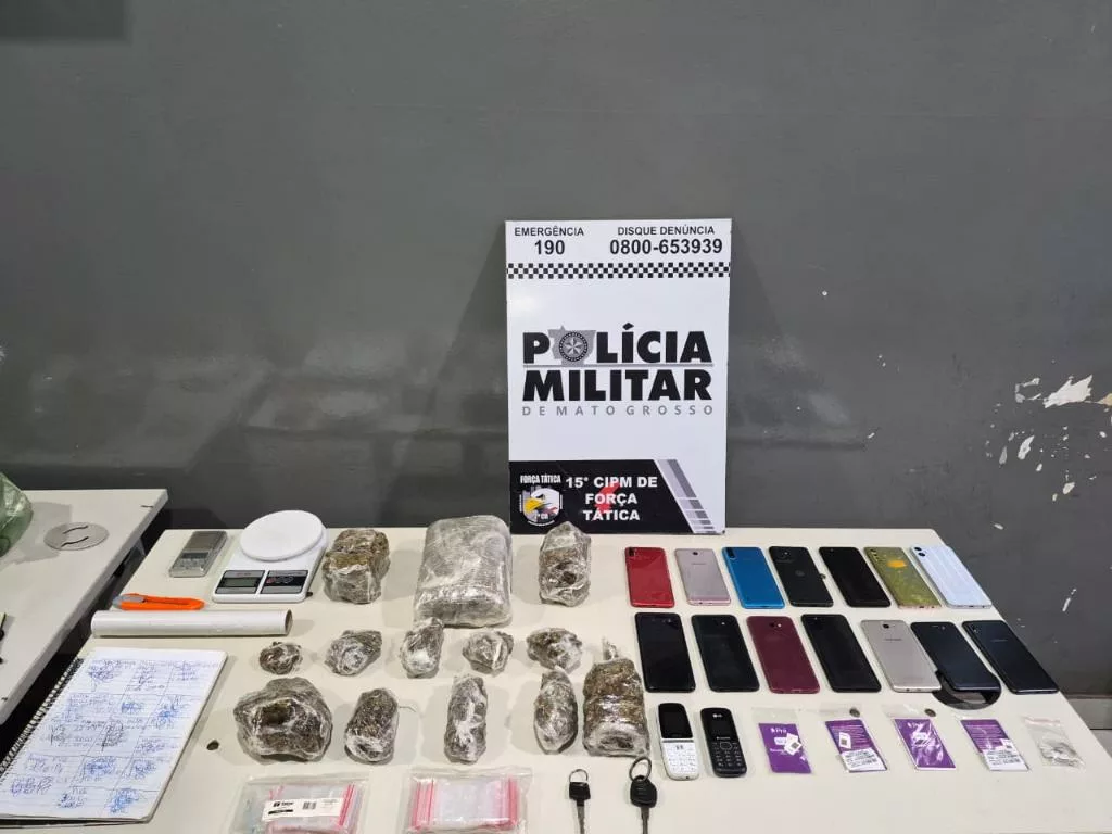 Força Tática prende homem por tráfico de drogas e apreende porções de maconha em Várzea Grande